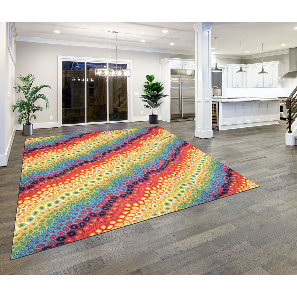 Trans Ocean Visions IV Pop Swirl Area Rug