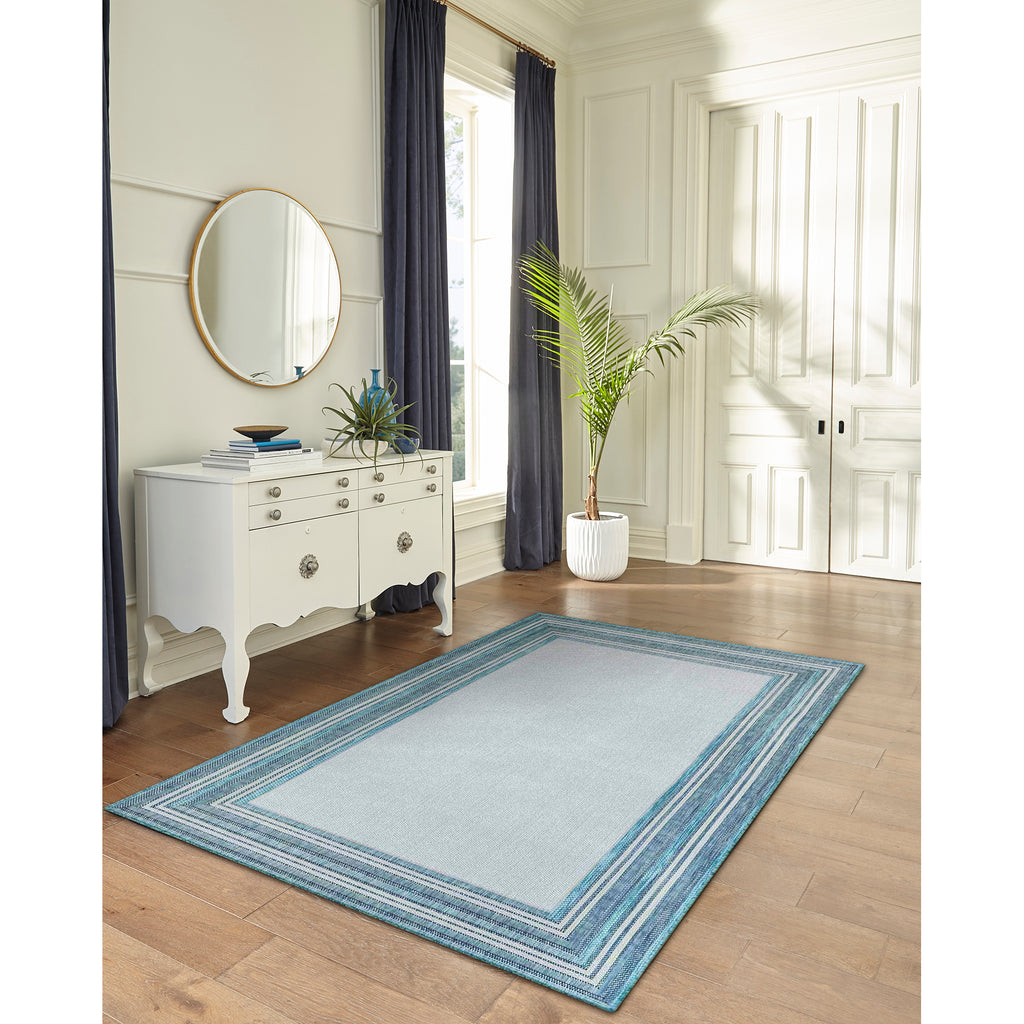 Trans Ocean Carmel Multi Border Area Rug