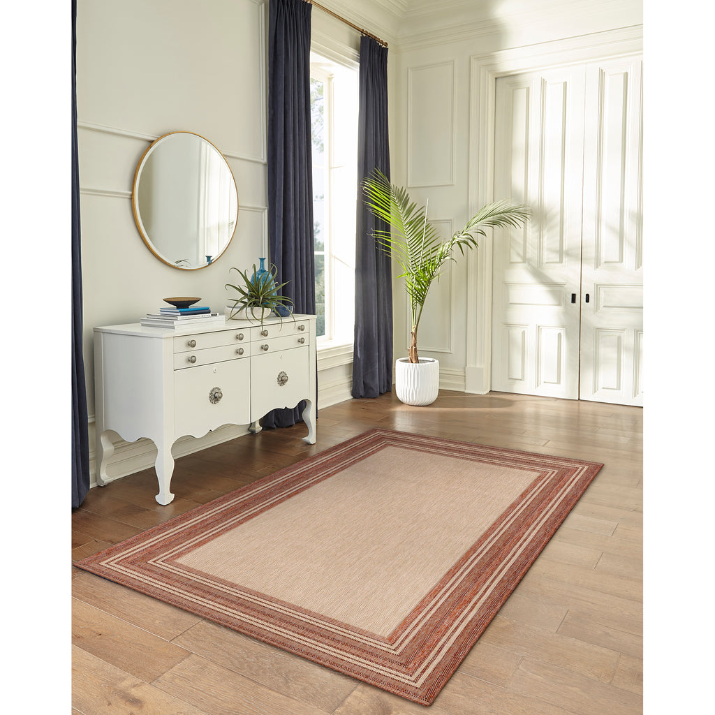 Trans Ocean Carmel Multi Border Area Rug