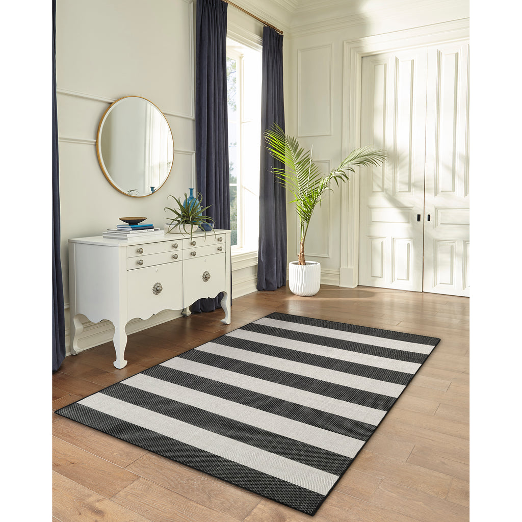 Trans Ocean Carmel Rugby Stripe Area Rug