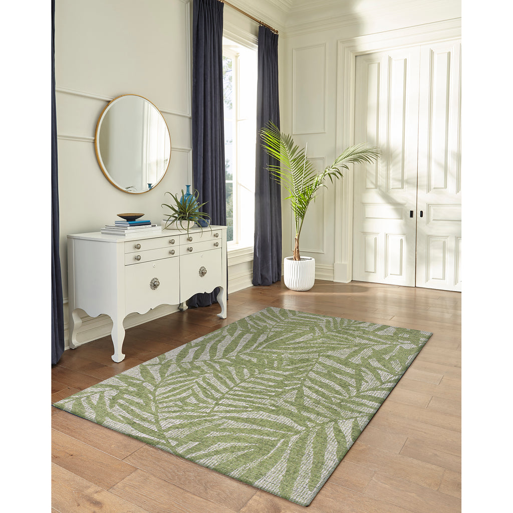 Trans Ocean Savannah Olive Branches Area Rug