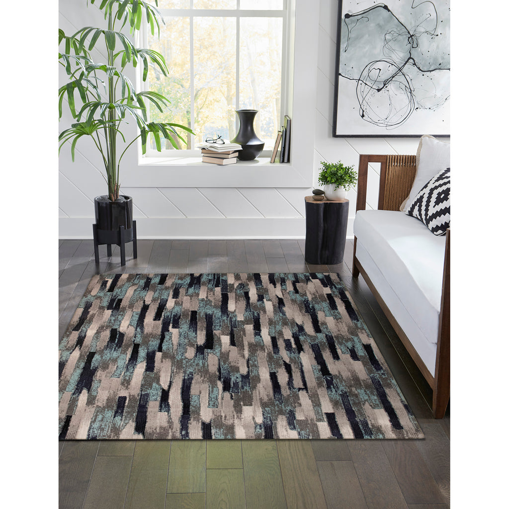 Trans Ocean Fresco Broken Stripe Area Rug