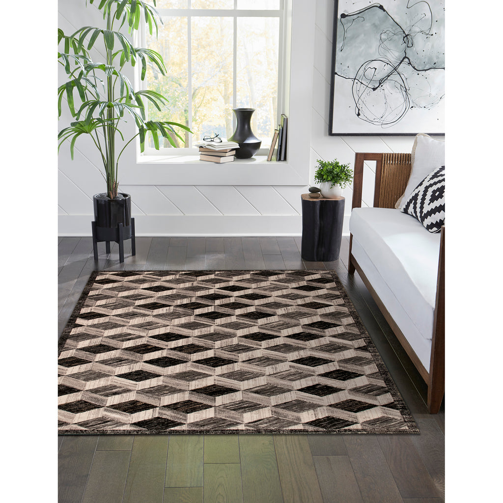 Trans Ocean Fresco Cubes Area Rug