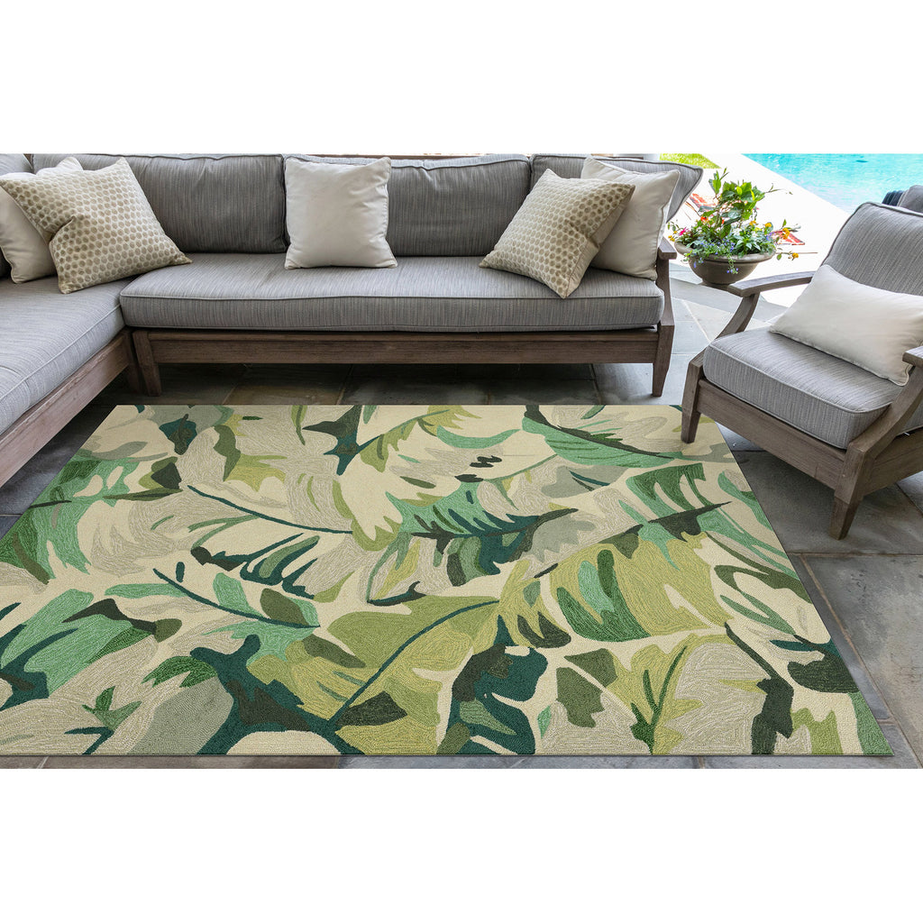 Trans Ocean Capri Palm Leaf Area Rug