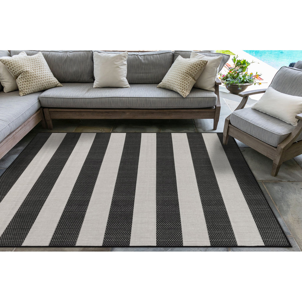 Trans Ocean Carmel Rugby Stripe Area Rug