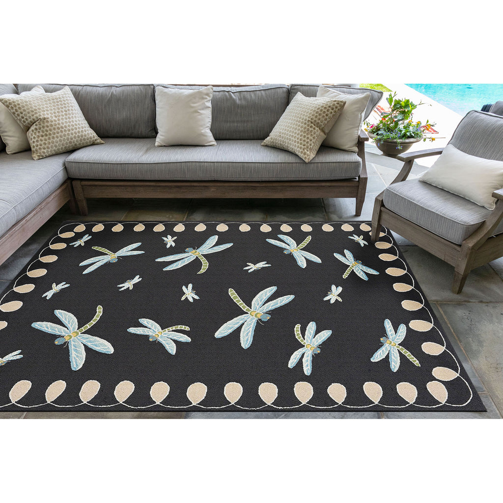 Trans Ocean Frontporch Dragonfly Area Rug