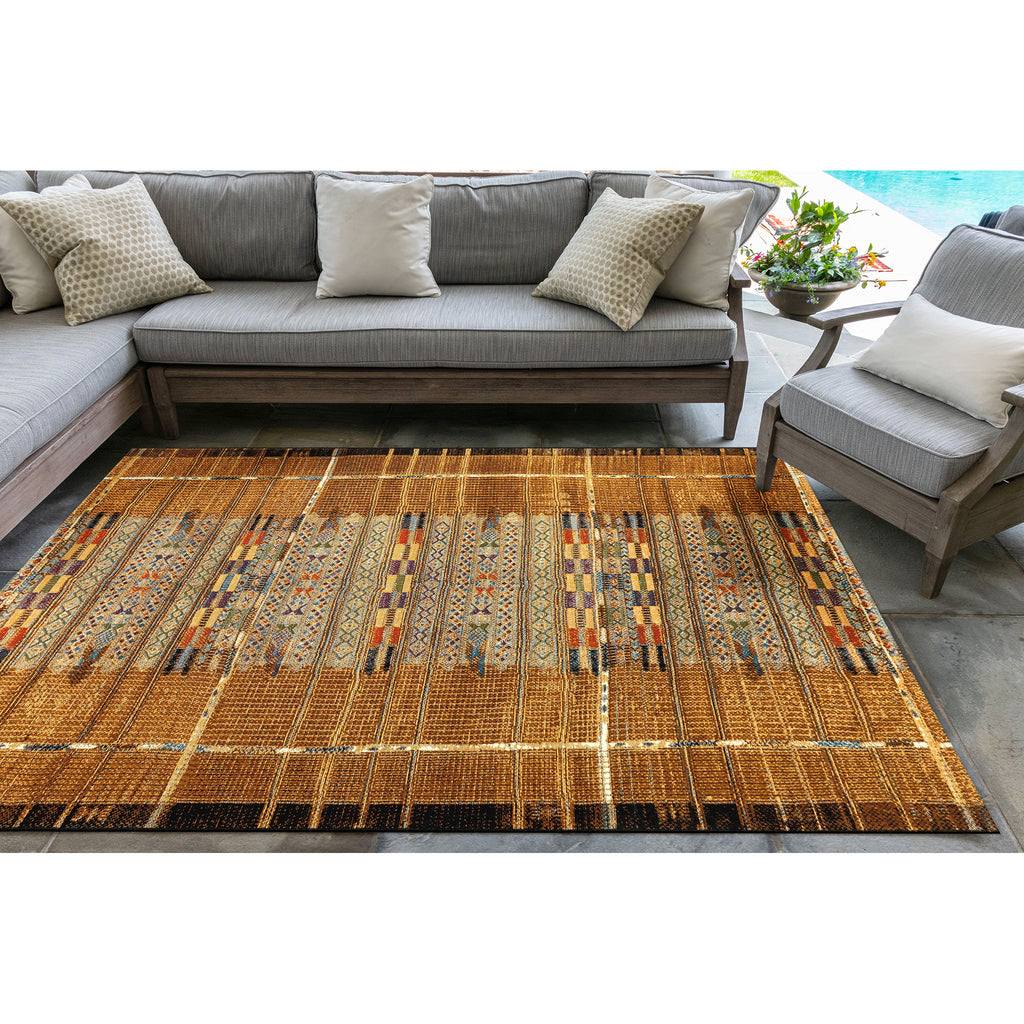 Trans Ocean Marina Tribal Stripe Area Rug