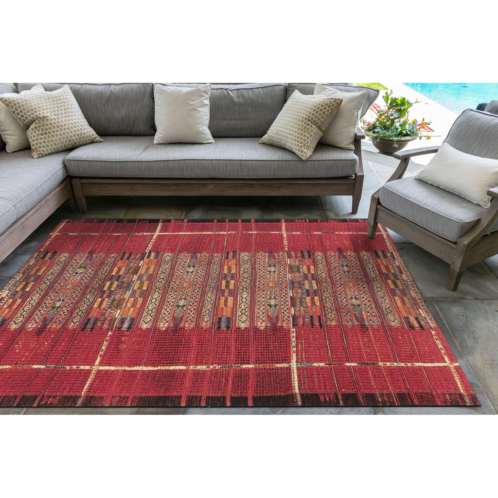 Trans Ocean Marina Tribal Stripe Area Rug