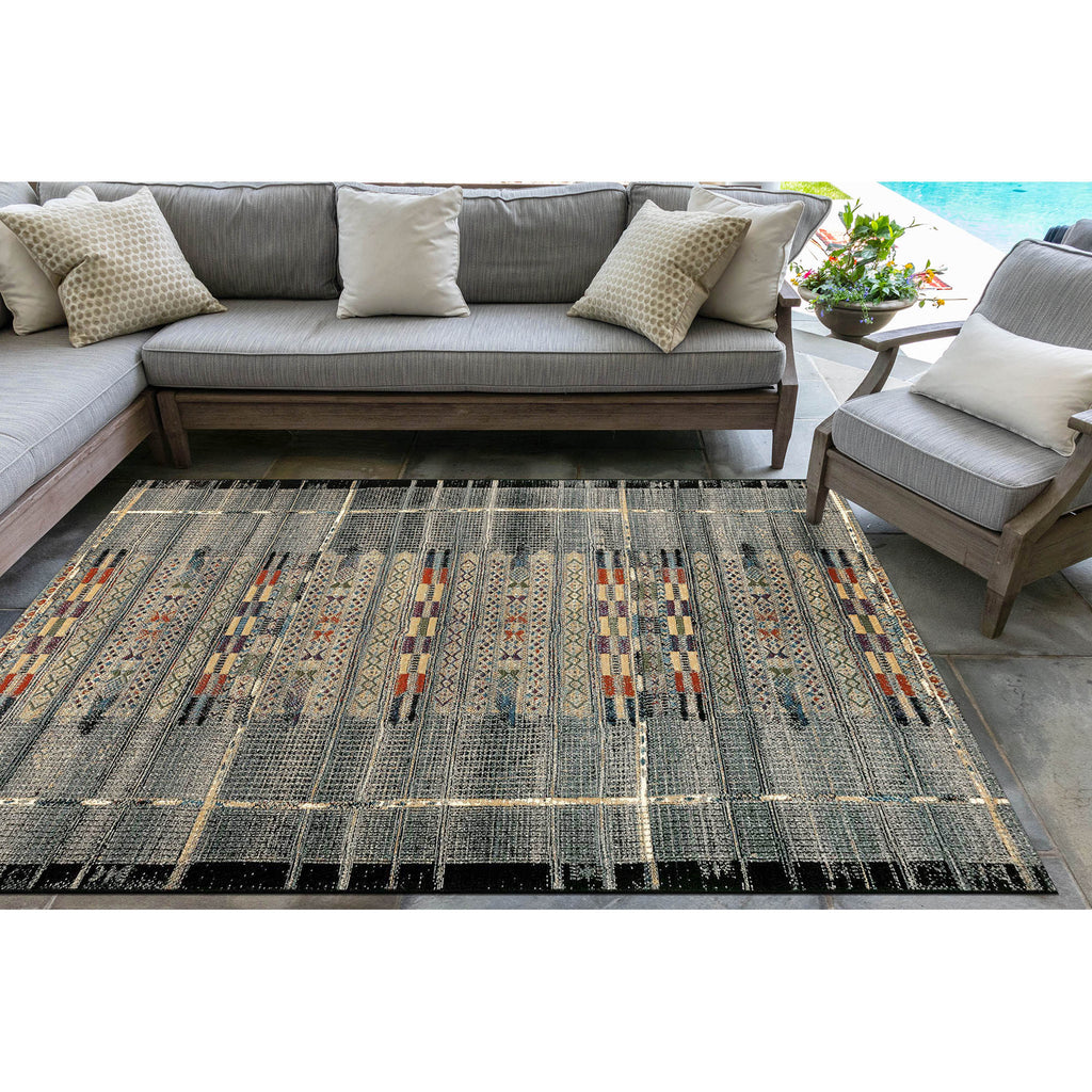 Trans Ocean Marina Tribal Stripe Area Rug