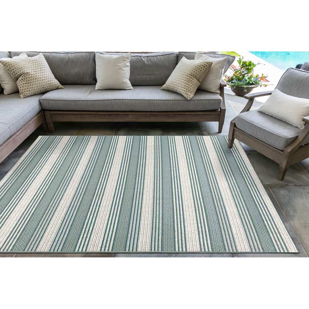 Trans Ocean Riviera Stripe Area Rug