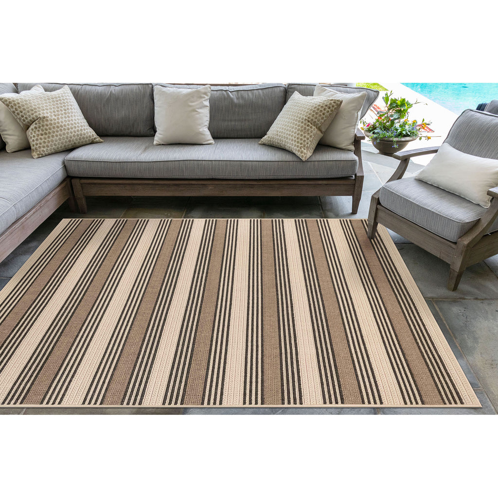 Trans Ocean Riviera Stripe Area Rug