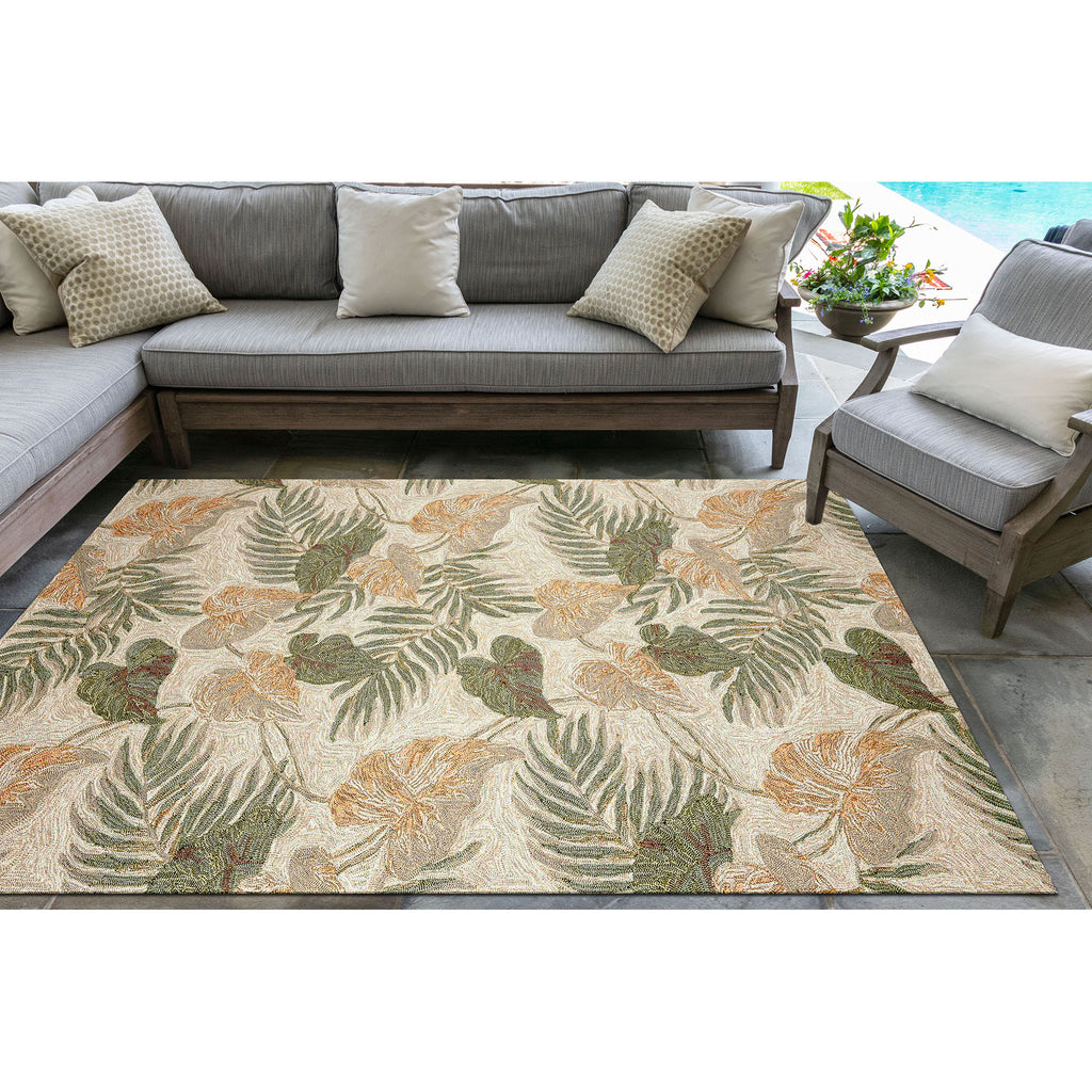 Trans Ocean Ravella Tropical Leaf Area Rug