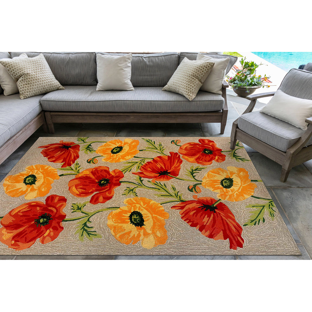 Trans Ocean Ravella Icelandic Poppies Area Rug