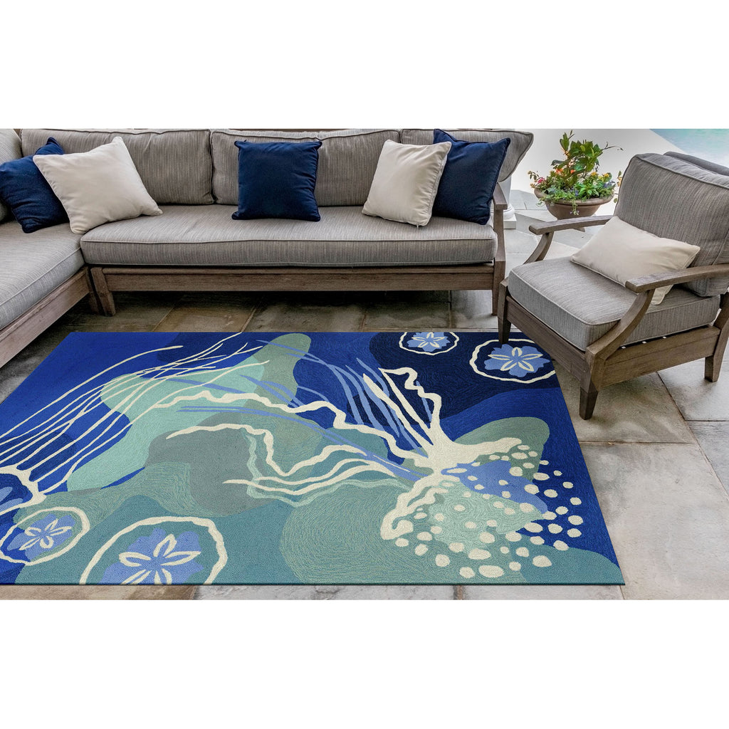 Trans Ocean Capri Jelly Fish Area Rug