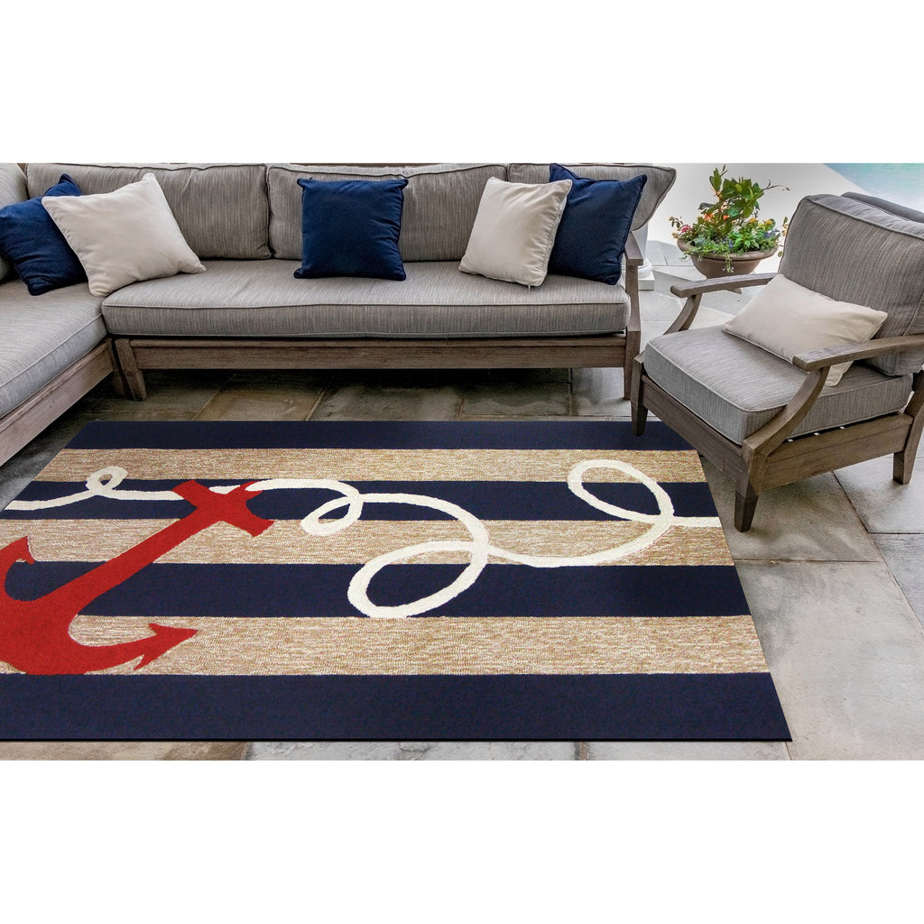 Trans Ocean Frontporch Anchor Area Rug