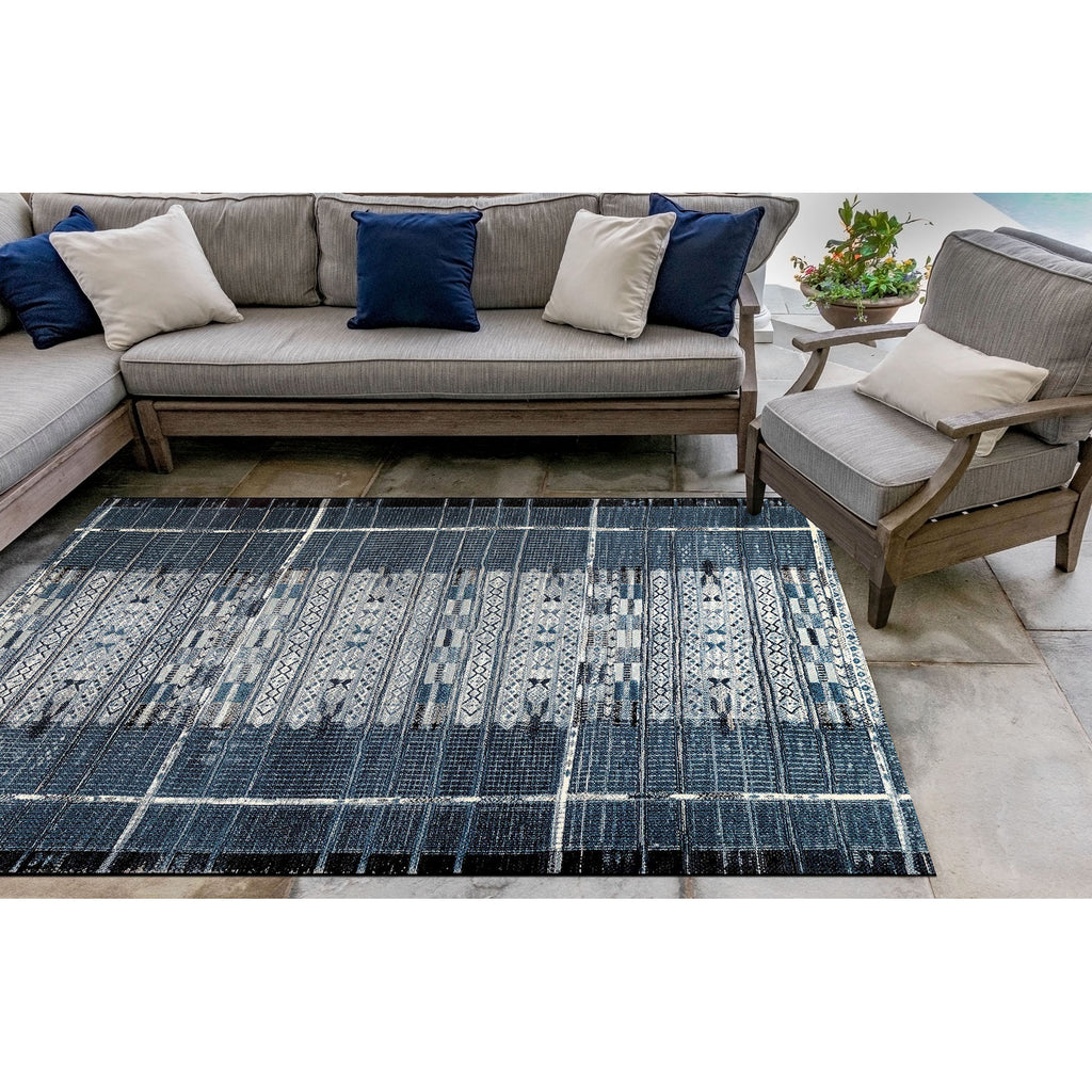 Trans Ocean Marina Tribal Stripe Area Rug