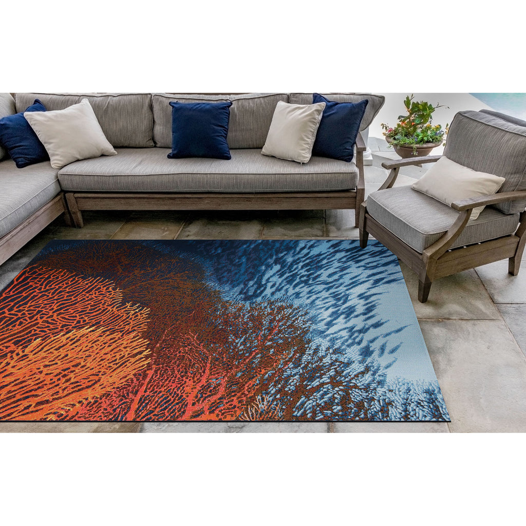 Trans Ocean Marina Coral Area Rug