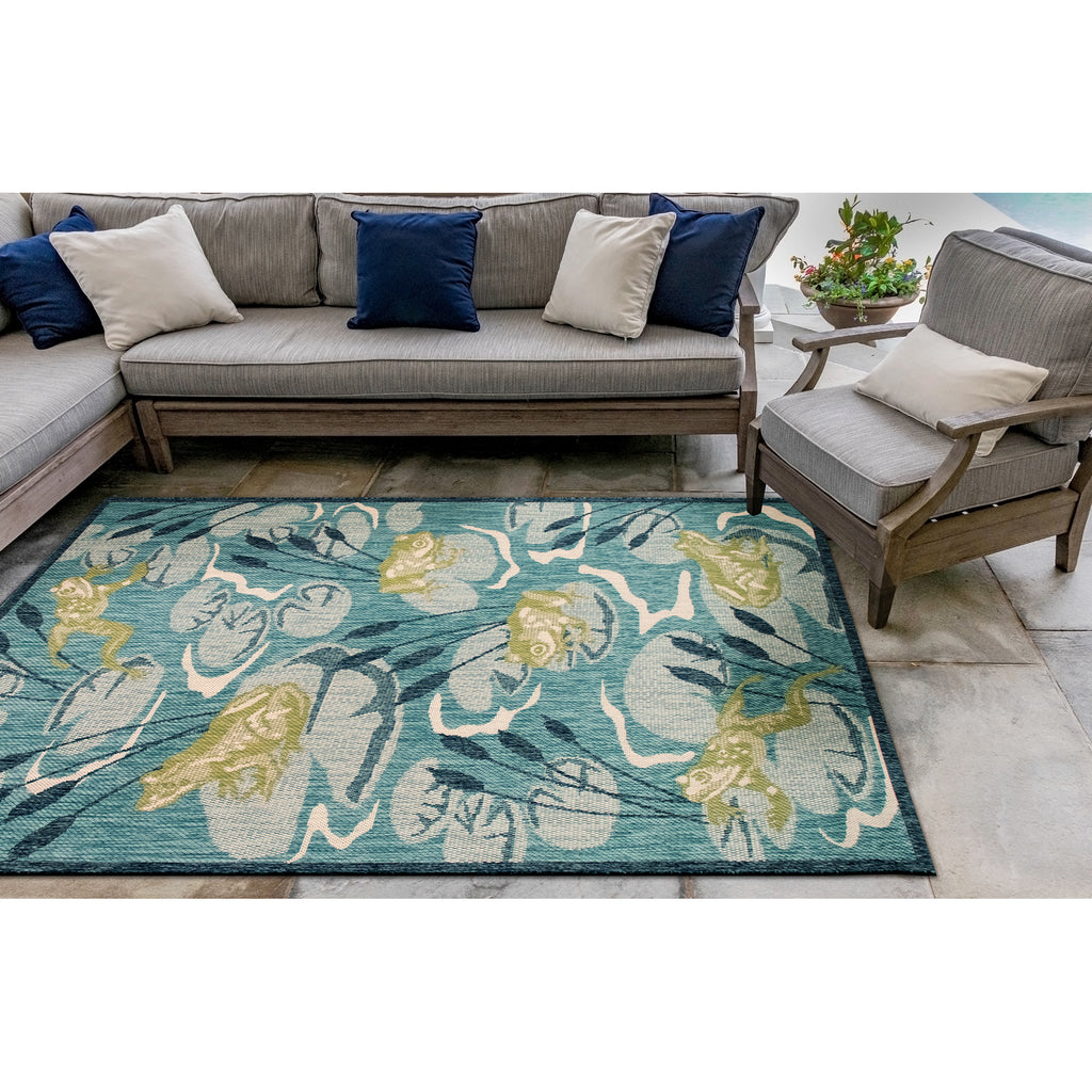 Trans Ocean Portofino Frog Pond Area Rug