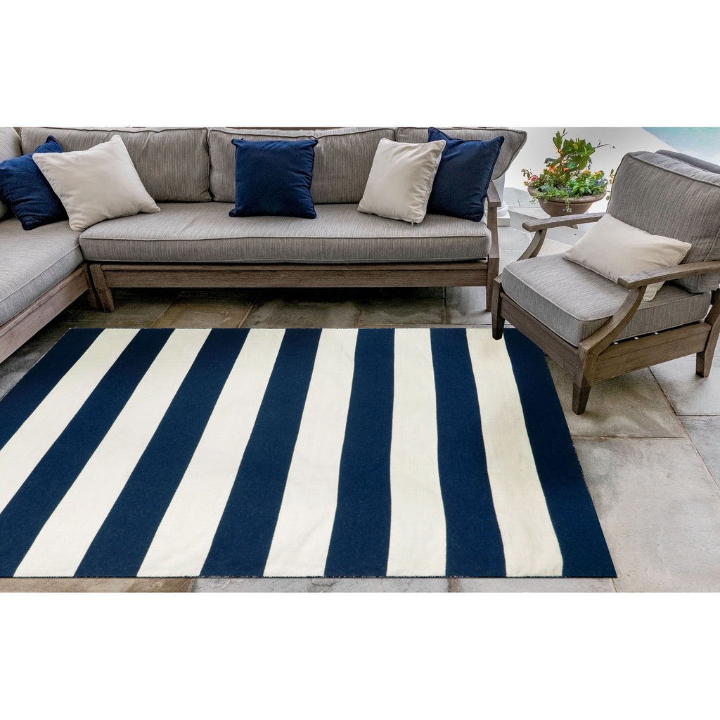Trans Ocean Sorrento Rugby Stripe Area Rug