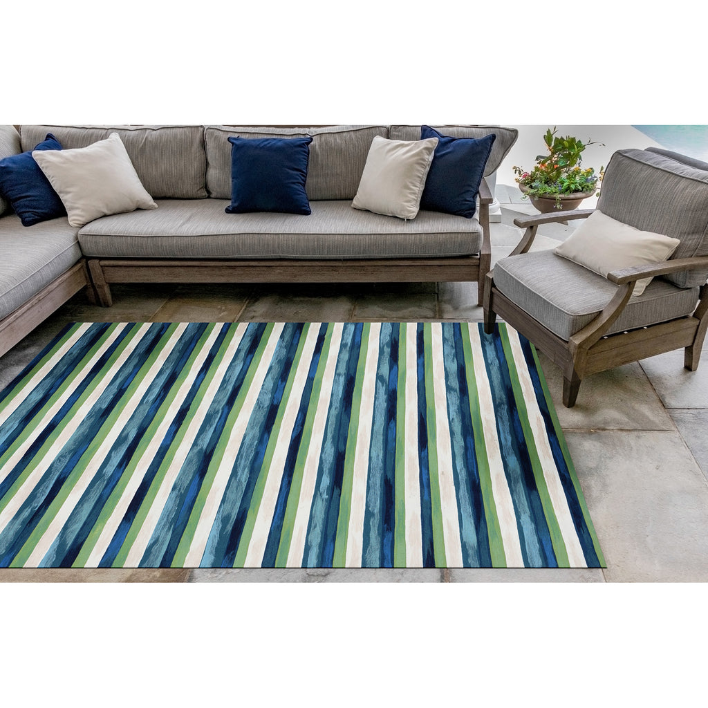Trans Ocean Visions II Painted Stripes Area Rug