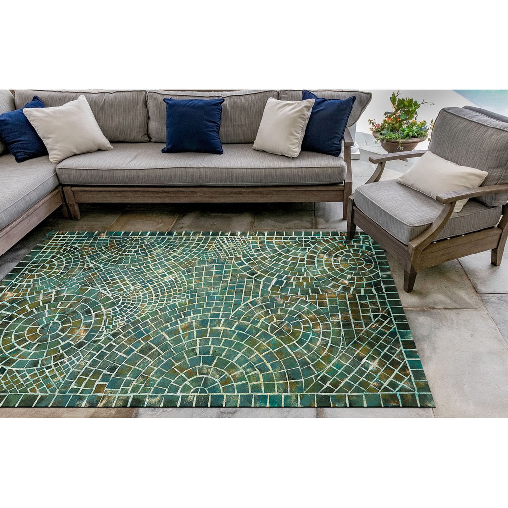 Trans Ocean Visions V Arch Tile Area Rug