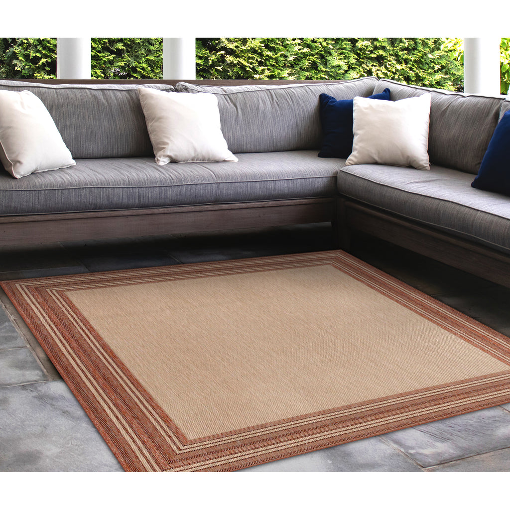 Trans Ocean Carmel Multi Border Area Rug