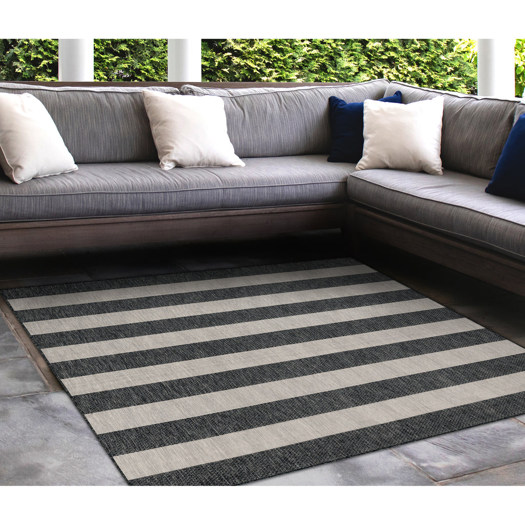 Trans Ocean Carmel Rugby Stripe Area Rug