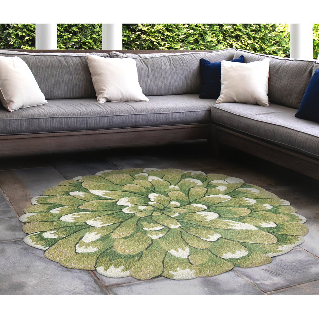 Trans Ocean Frontporch Mum Area Rug