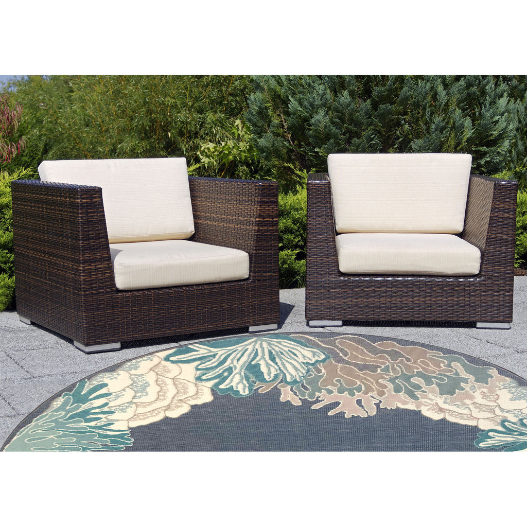 Trans Ocean Riviera Reef Border Area Rug
