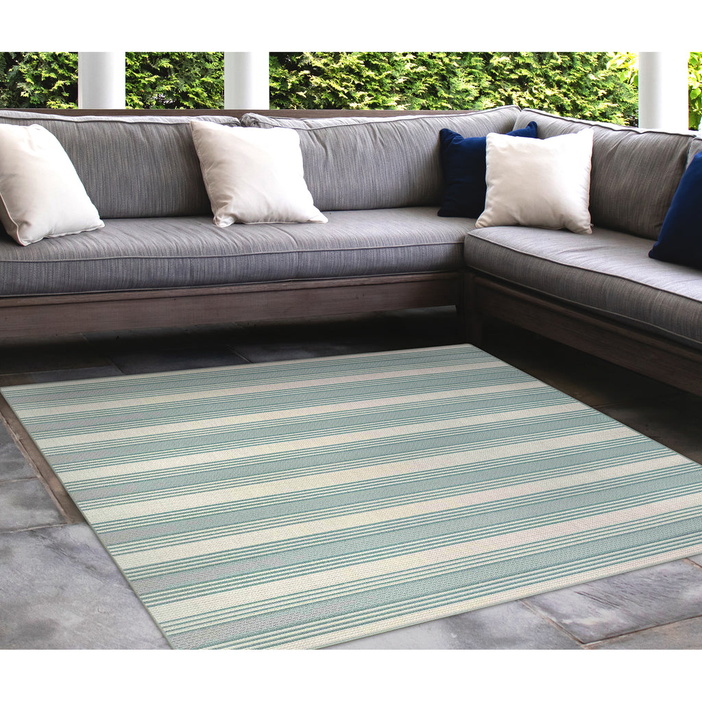 Trans Ocean Riviera Stripe Area Rug