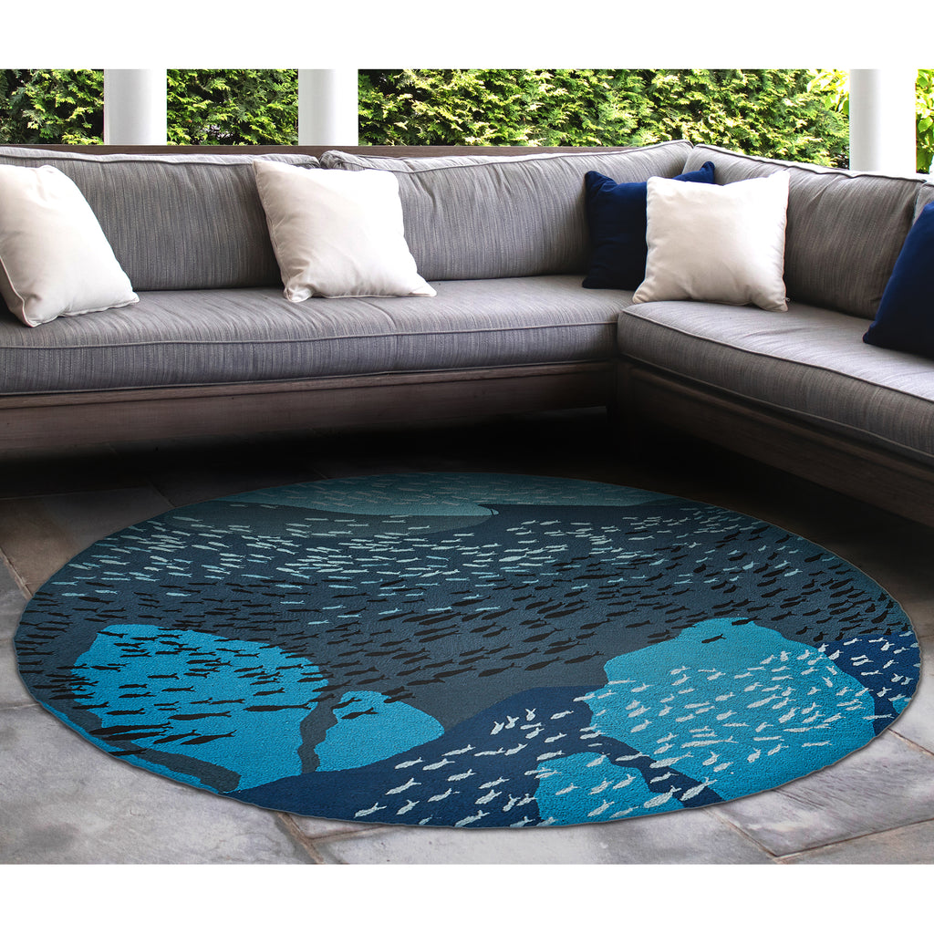 Trans Ocean Ravella School Of Fish Area Rug