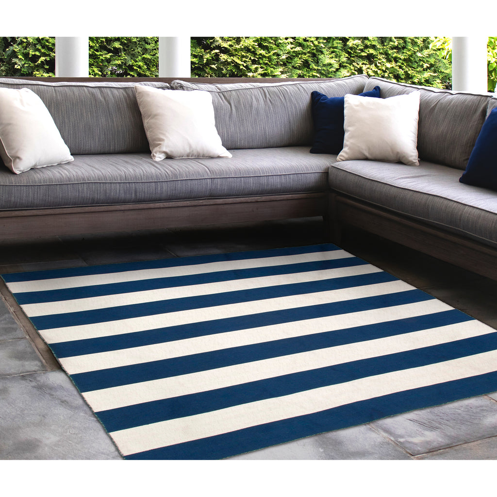 Trans Ocean Sorrento Rugby Stripe Area Rug