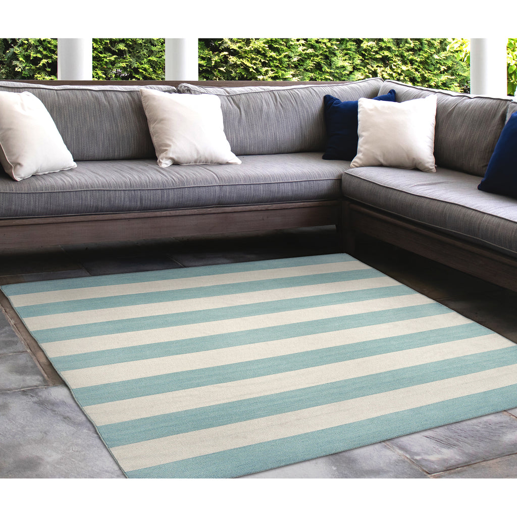 Trans Ocean Sorrento Rugby Stripe Area Rug