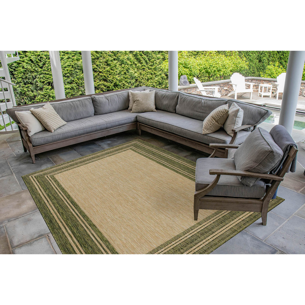 Trans Ocean Carmel Multi Border Area Rug