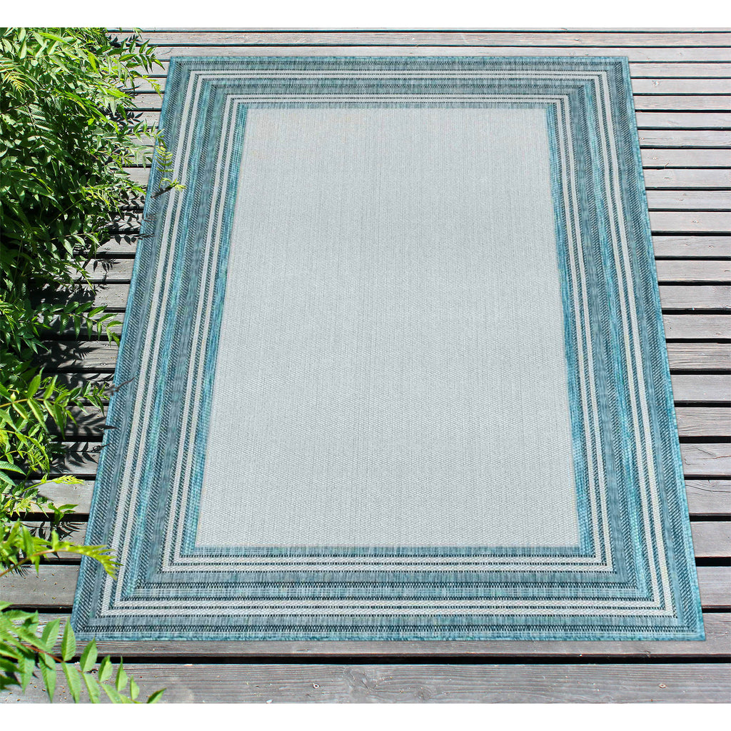 Trans Ocean Carmel Multi Border Area Rug
