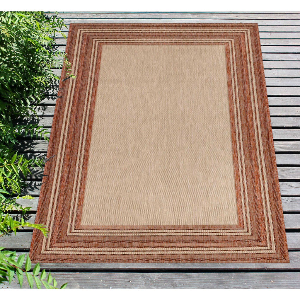 Trans Ocean Carmel Multi Border Area Rug