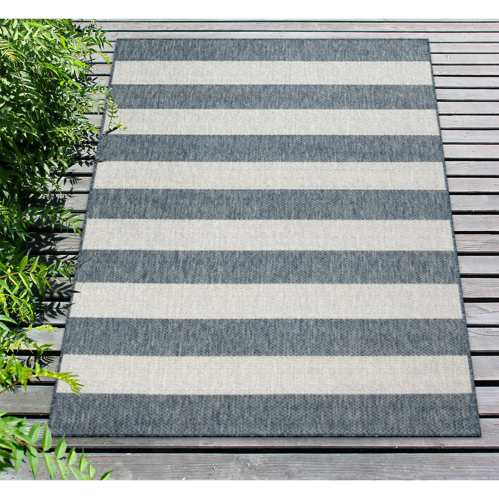 Trans Ocean Carmel Rugby Stripe Area Rug