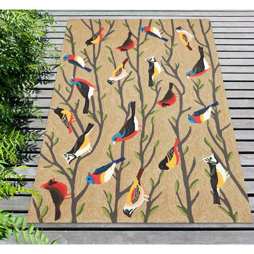 Trans Ocean Frontporch Birds Area Rug