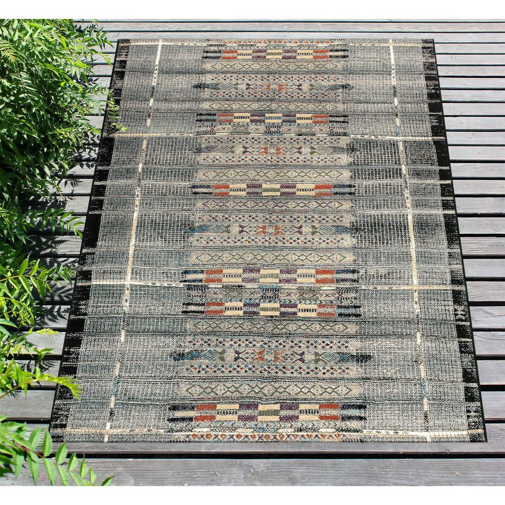 Trans Ocean Marina Tribal Stripe Area Rug