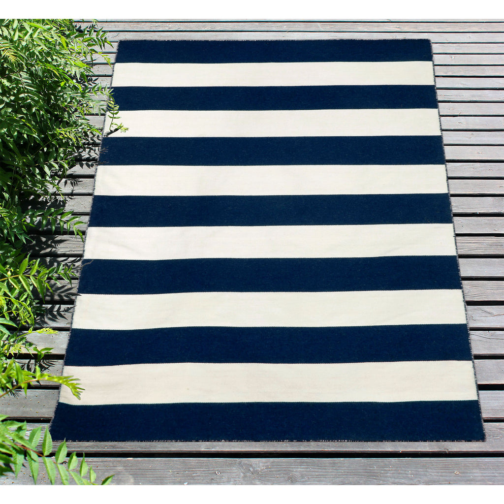 Trans Ocean Sorrento Rugby Stripe Area Rug