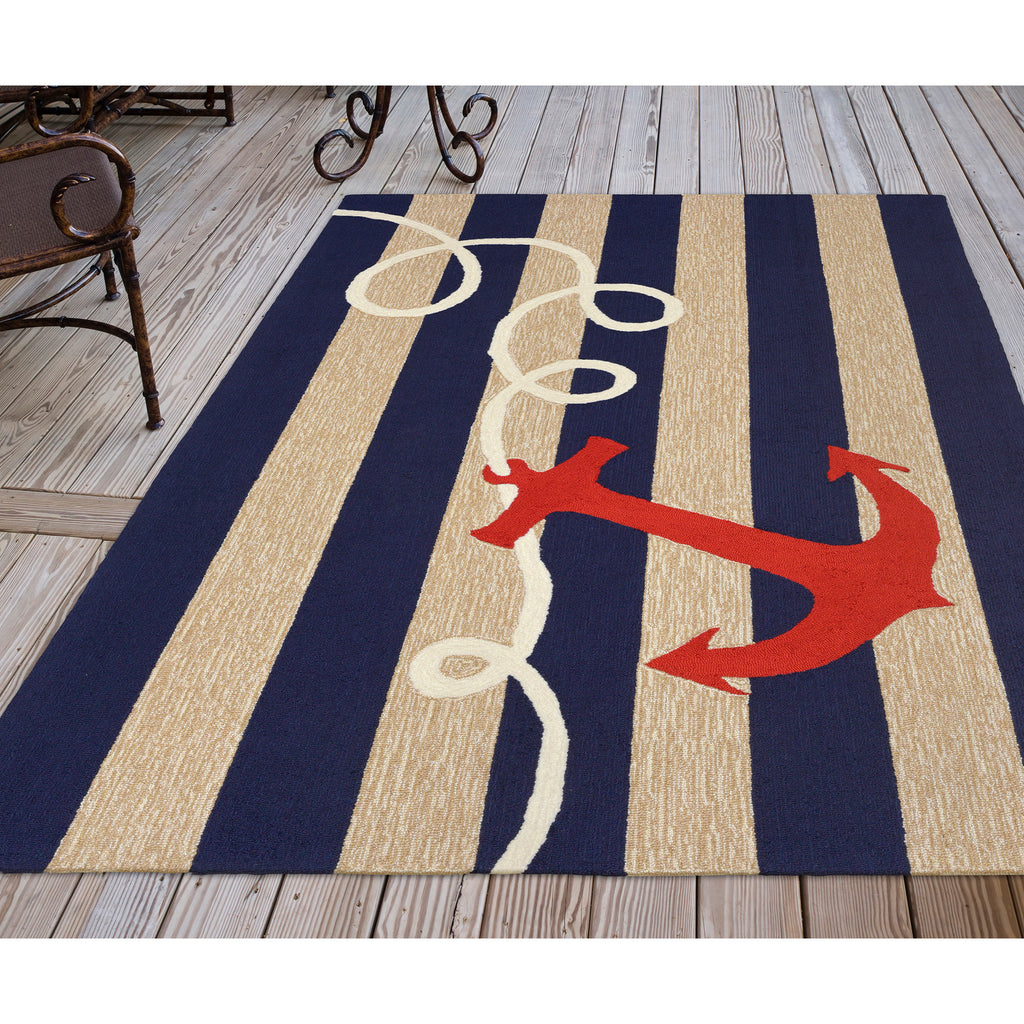 Trans Ocean Frontporch Anchor Area Rug