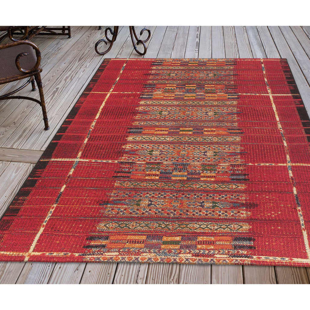 Trans Ocean Marina Tribal Stripe Area Rug