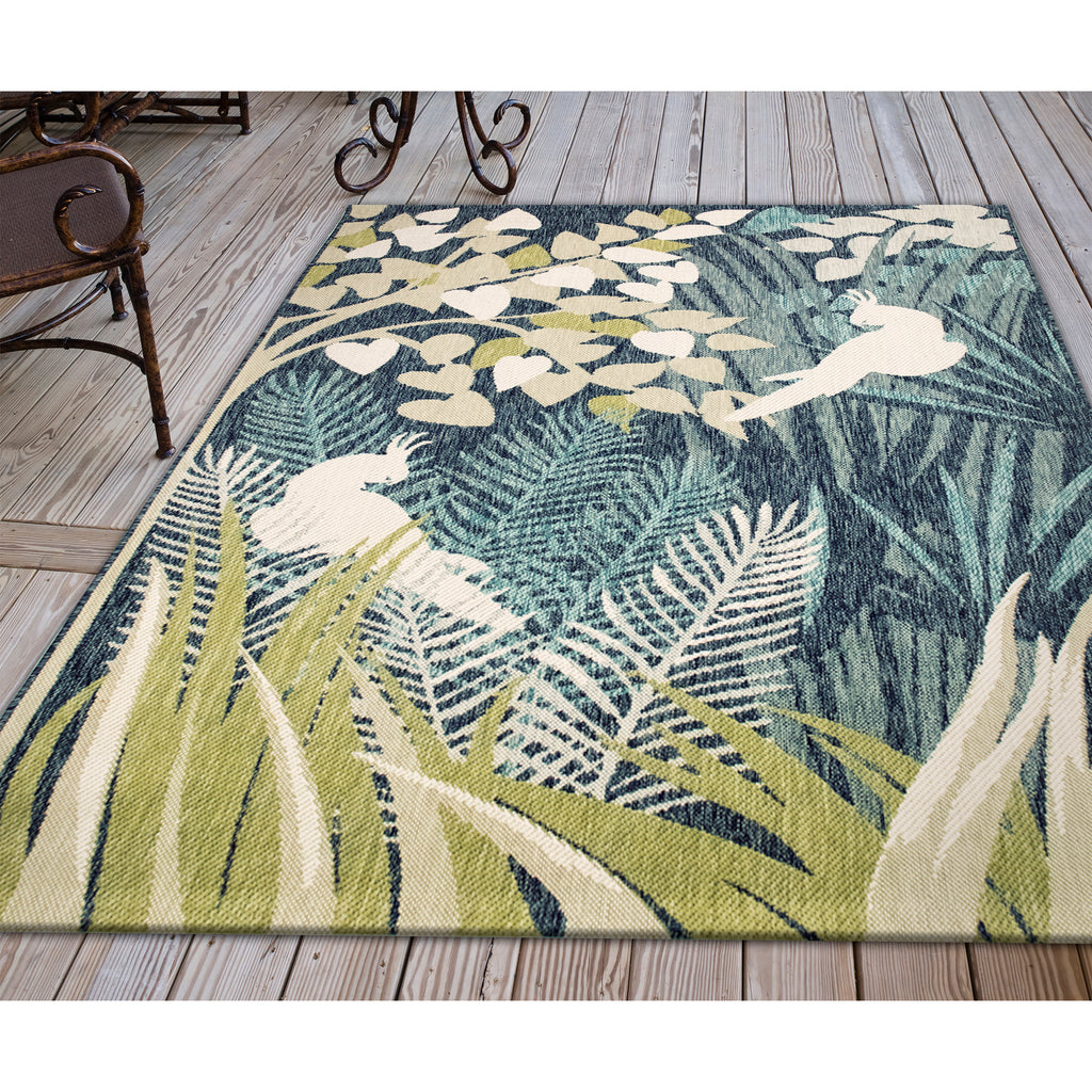 Trans Ocean Portofino Jungle Bird Area Rug