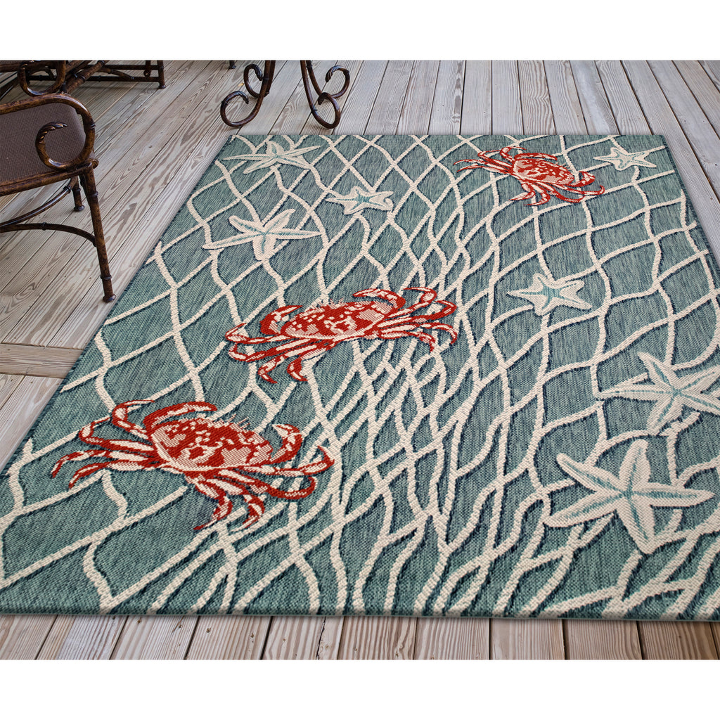 Trans Ocean Portofino Crab Net Area Rug