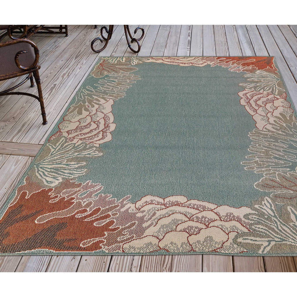 Trans Ocean Riviera Reef Border Area Rug