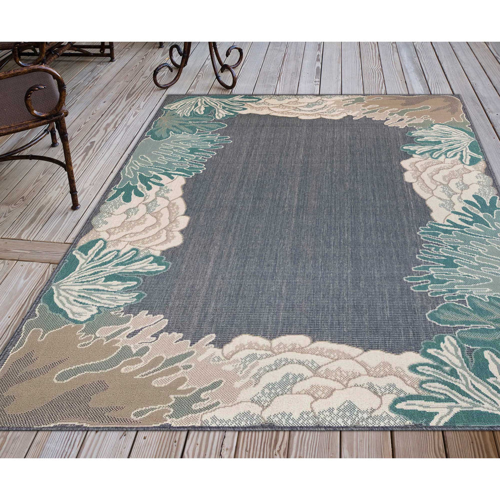 Trans Ocean Riviera Reef Border Area Rug