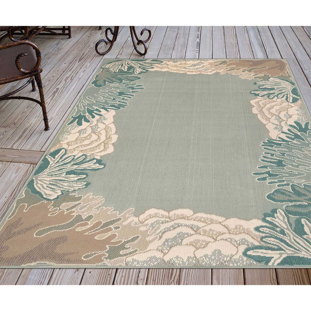 Trans Ocean Riviera Reef Border Area Rug