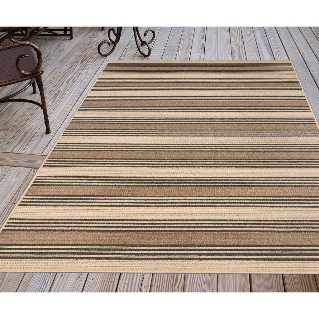 Trans Ocean Riviera Stripe Area Rug