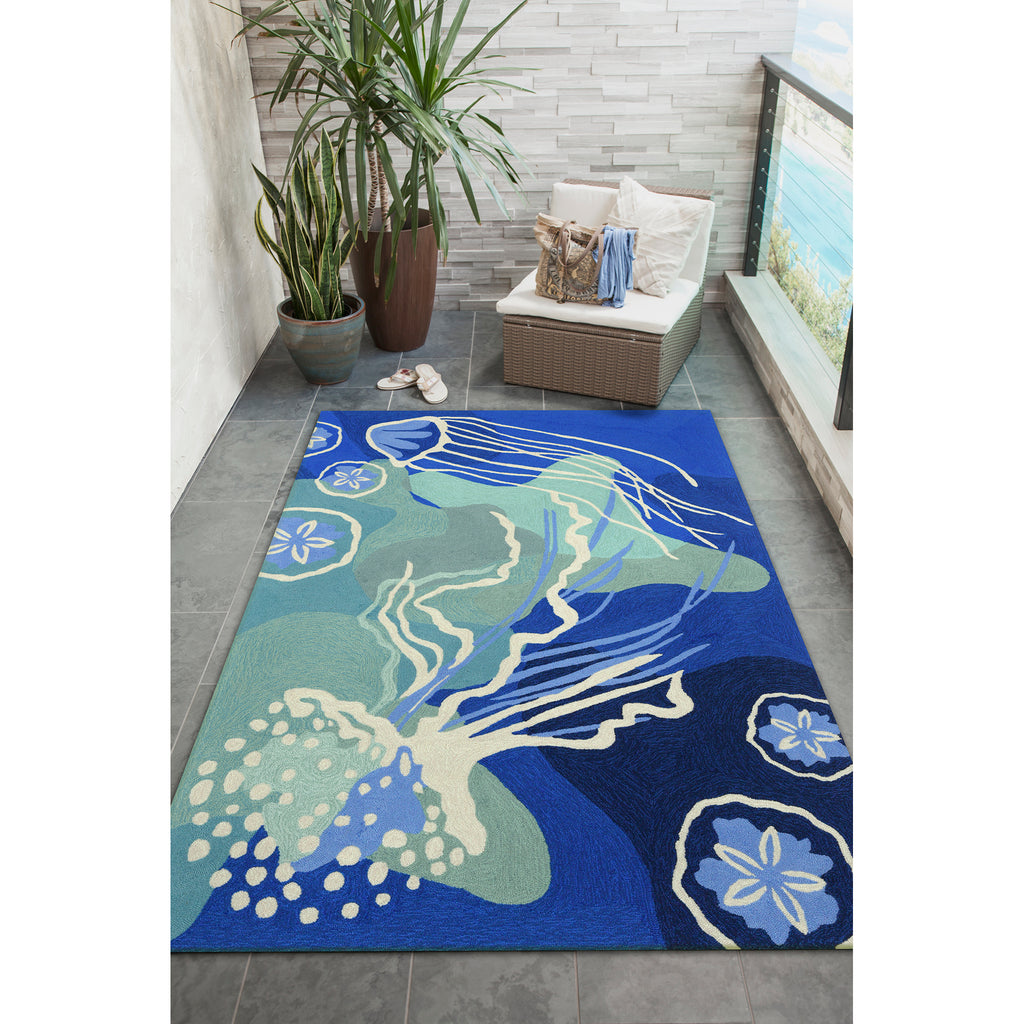Trans Ocean Capri Jelly Fish Area Rug