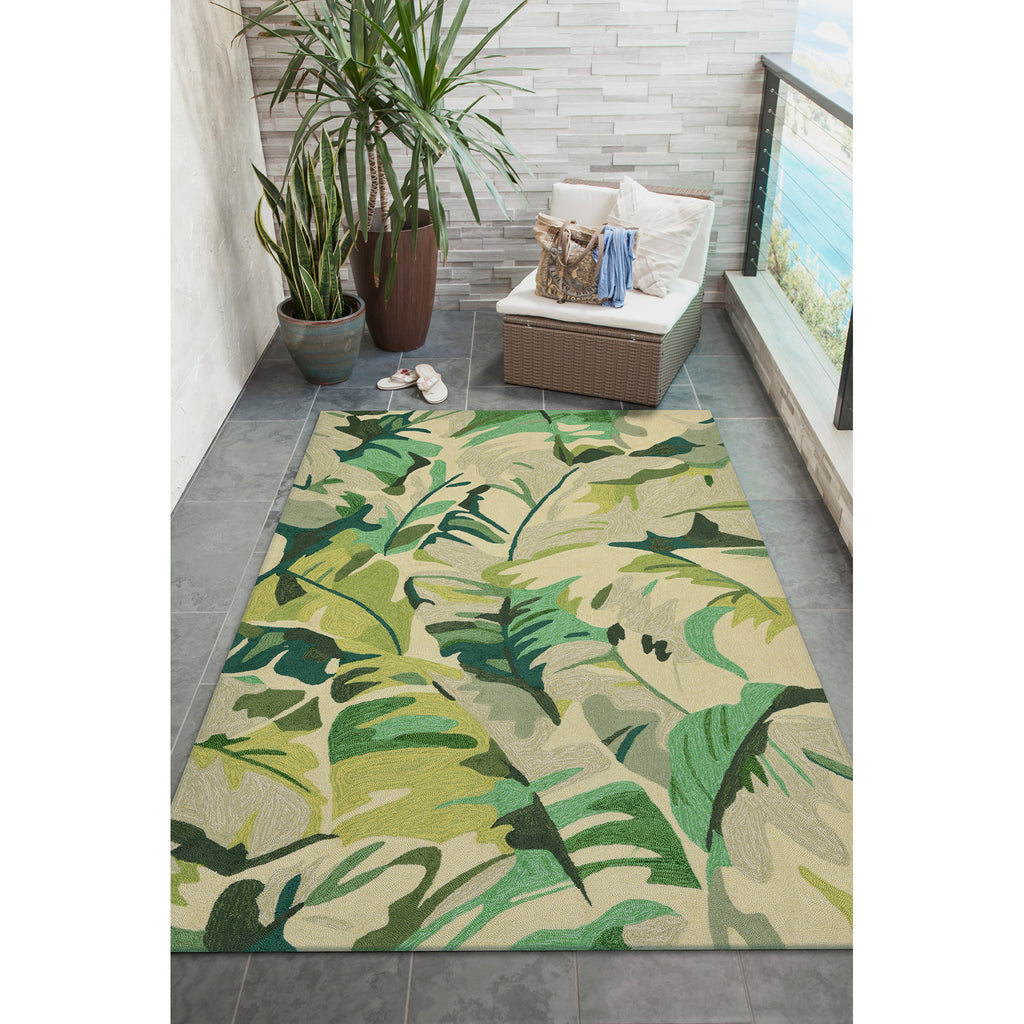 Trans Ocean Capri Palm Leaf Area Rug